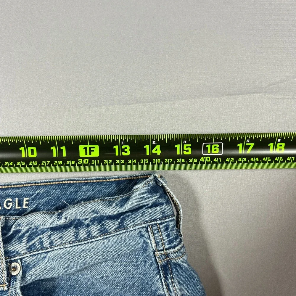 American Eagle Outfitters 90s Boyfriend Jeans Womens 4‎ Blue Cotton Distressed